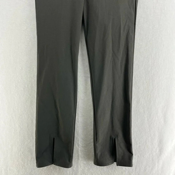 Athleta Pants Womens Sz 0 Gray Wander Slim Straight Crop Split Ankle Stretch - Picture 8 of 13